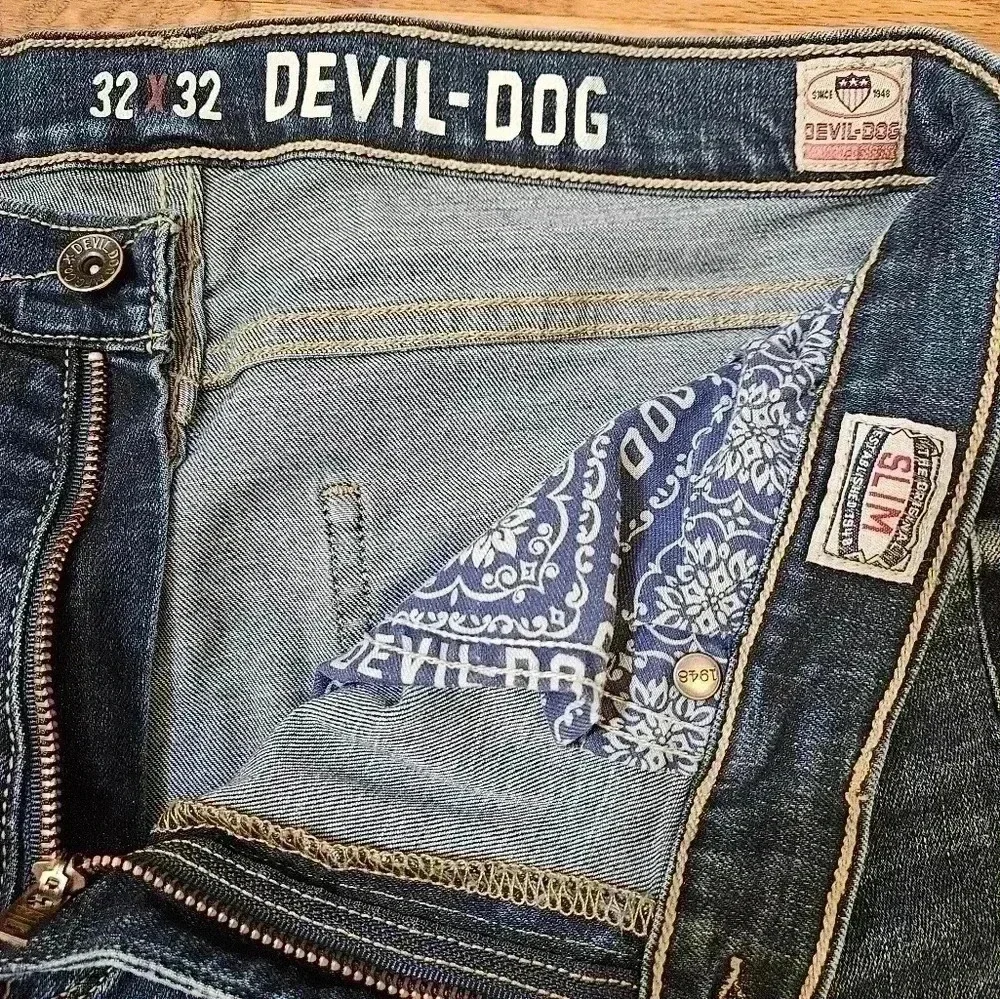 Devil Dog Slim Dungeress Size 32×32 Amazing Used Condition
